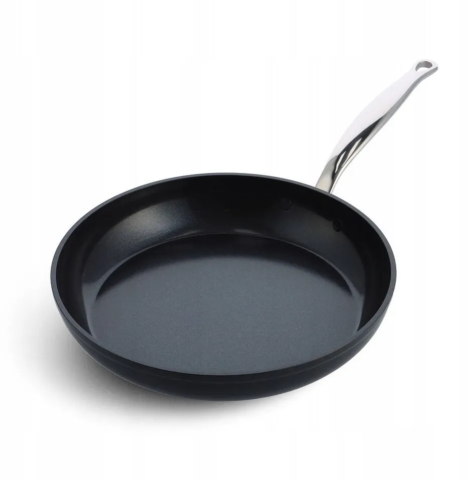 GreenPan Tigaie GreenPan Barcelona Pro 30 cm, ceramica, neagra, ergonomica, pentru toate tipurile de plite