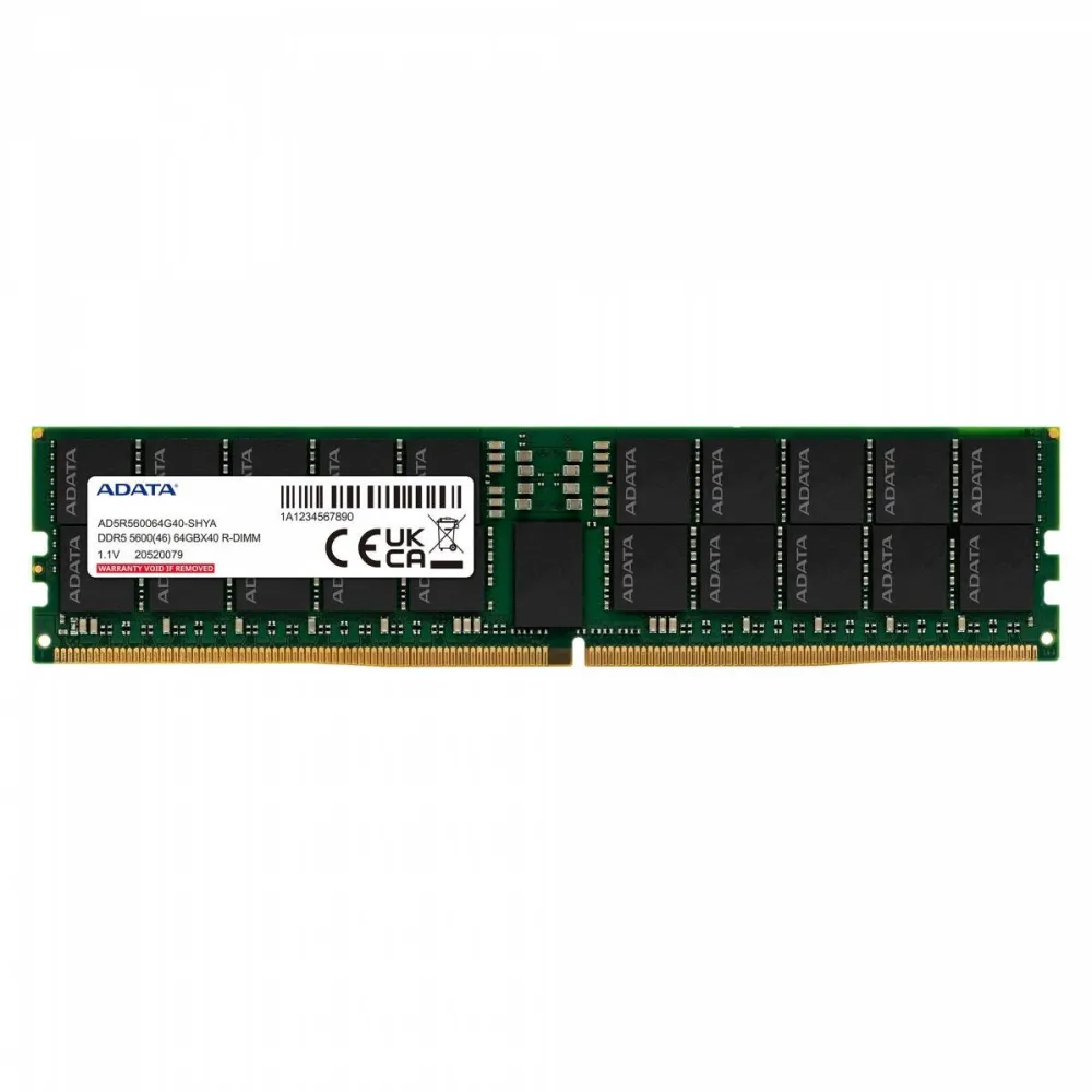 Memorie server ADATA Memory DDR5 5600 RDIMM 64GB CL46 ST (Hynix 4096x4)