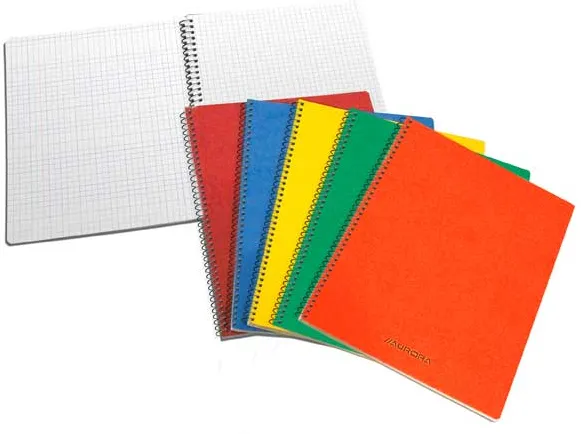 Aurora Caiet cu spirala, A4, 60 file - 80g/mp, coperti carton cretat, Aurora - matematica