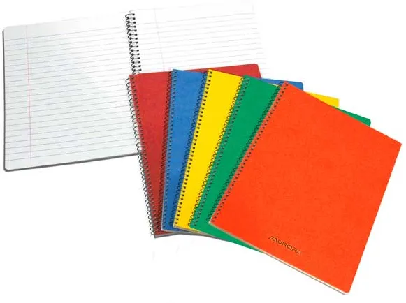 Aurora Caiet cu spirala, A4, 60 file - 80g/mp, coperti carton cretat, Aurora - dictando
