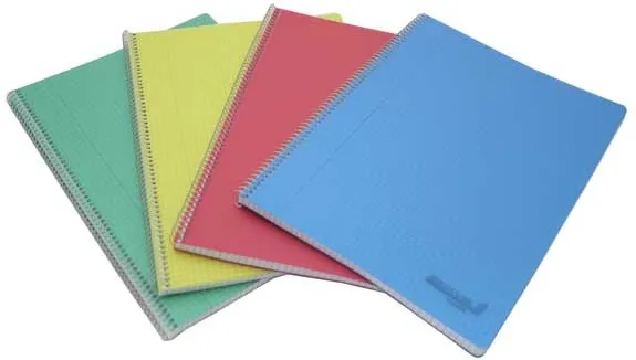 Aurora Caiet cu spirala, A4, 60 file - 80g/mp, coperta PP transparent color, Aurora - matematica