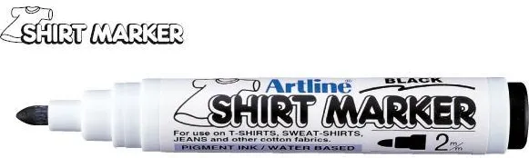 Artline T-Shirt marker Artline, corp plastic, varf rotund 2.0mm - negru