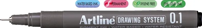 Artline Marker pentru desen tehnic ARTLINE, varf fetru 0.1mm - negru