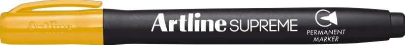 Artline Permanent marker ARTLINE Supreme, corp plastic, varf rotund 1.0mm - galben