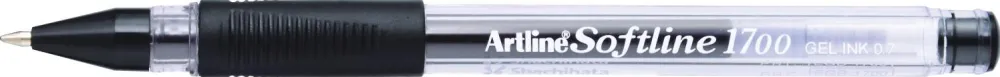 Artline Pix cu gel ARTLINE Softline 1700, rubber grip, varf 0.7mm - negru