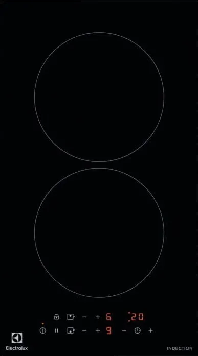 Plita ELECTROLUX cu inductie LIT30231C, 2 zone de gatit, Negru