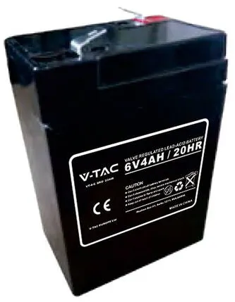 V-TAC Acumulator GEL PLUMB 6V 4AH 70X47X107MM