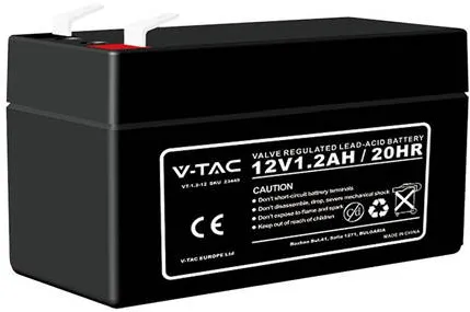 V-TAC Acumulator GEL PLUMB 12V 1.2AH 97X43X57MM