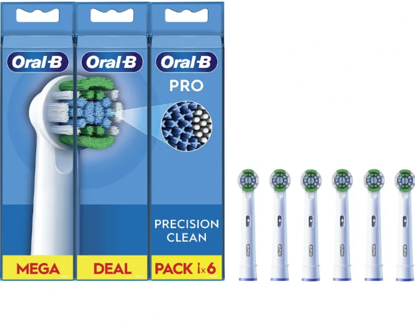 ORAL-B Oral-B EB20RX-6 Precision Clean Brush Set, 6 pcs, White