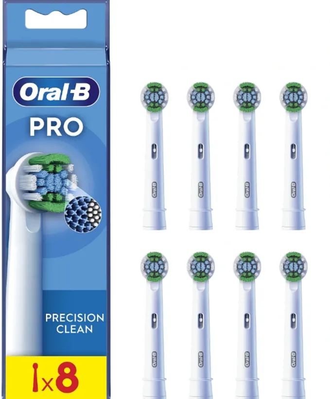 ORAL-B Oral-B EB20RX-8 Precision Clean Brush Set, 8 pcs, White
