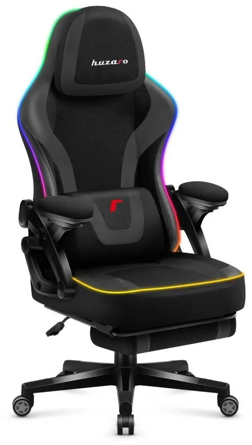 Scaun Gaming huzaro Fotel gamingowy Force 4.6 RGB Black Mesh