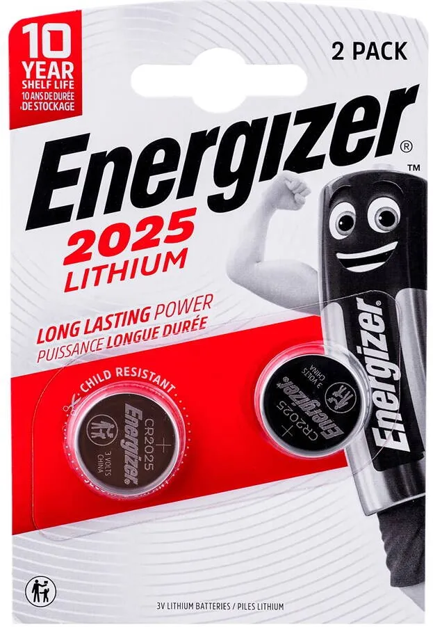 ENERGIZER Battery specialized CR2025/2, 3V, eco