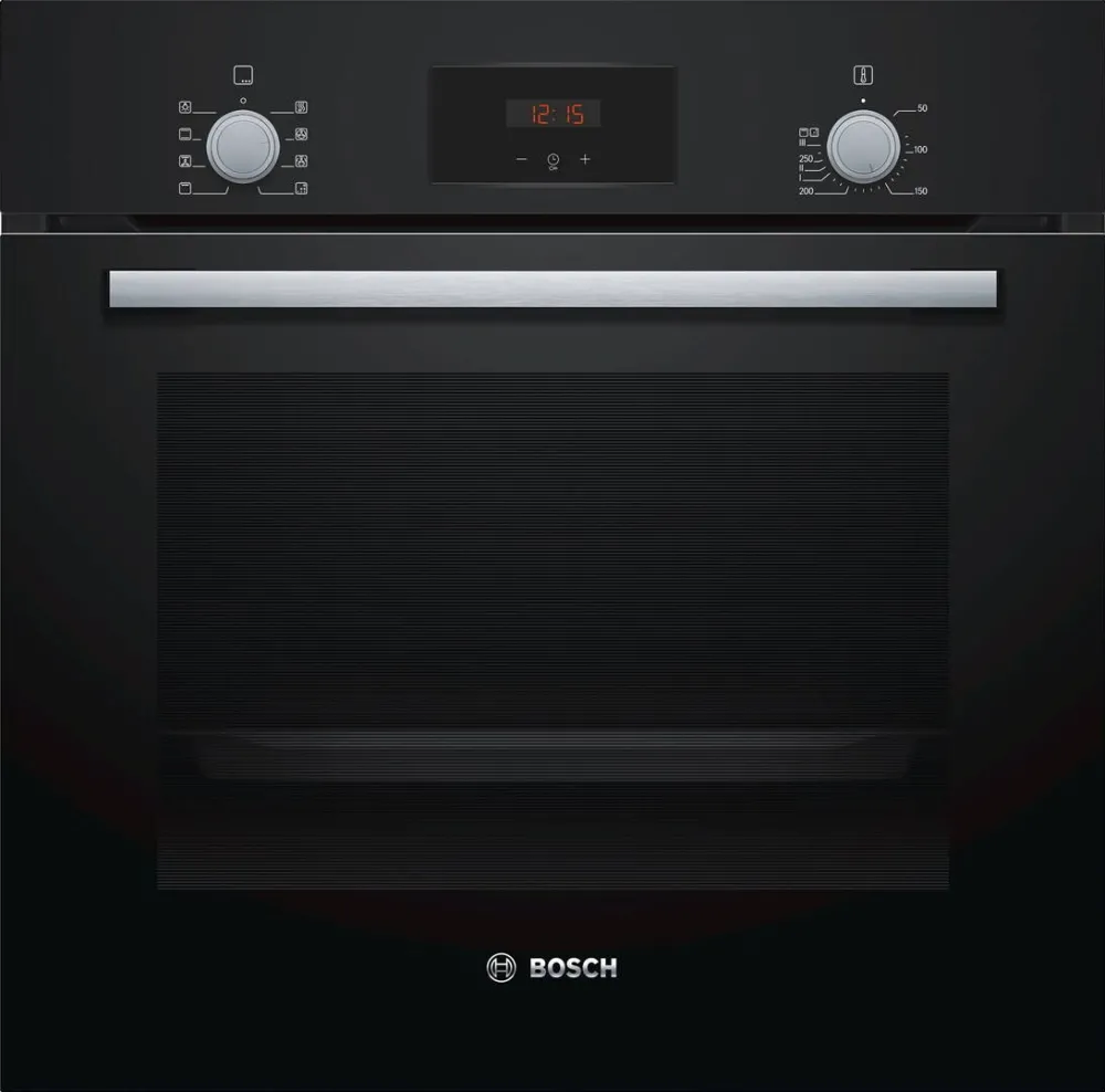 Cuptor incorporabil BOSCH Serie 2 HBF153BB0, 66 L, 3300 W, Negru