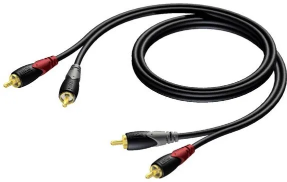 PROCAB Cable 2X rca/cinch male -2X rca/cinch male 0,5