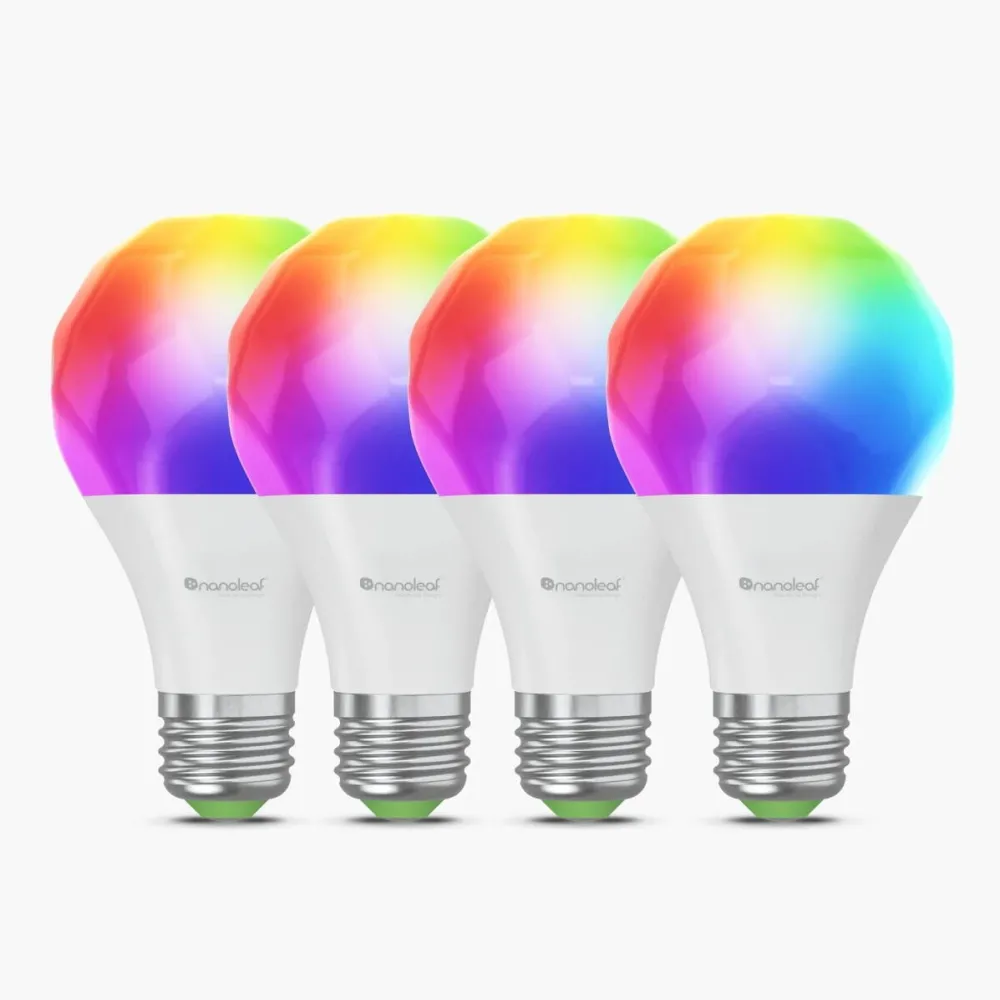 Nanoleaf Essentials Smart A60 Bulb E27 Matter WiFi 9W 900Lm RGBCW 2700-6500K, 4pcs pack