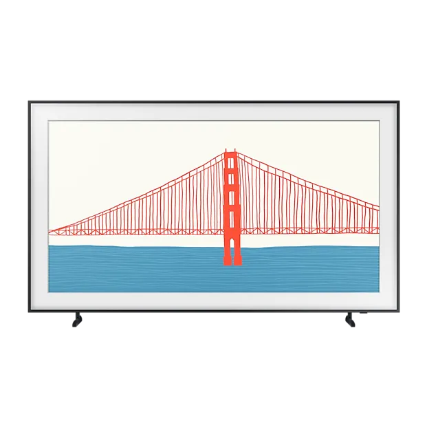 Televizor Samsung GQ55LS03FAUXZG The Frame, QLED TV - 55 - black, UltraHD/4K, Vision AI, interchangeable frames, One Connect Box, 100Hz panel