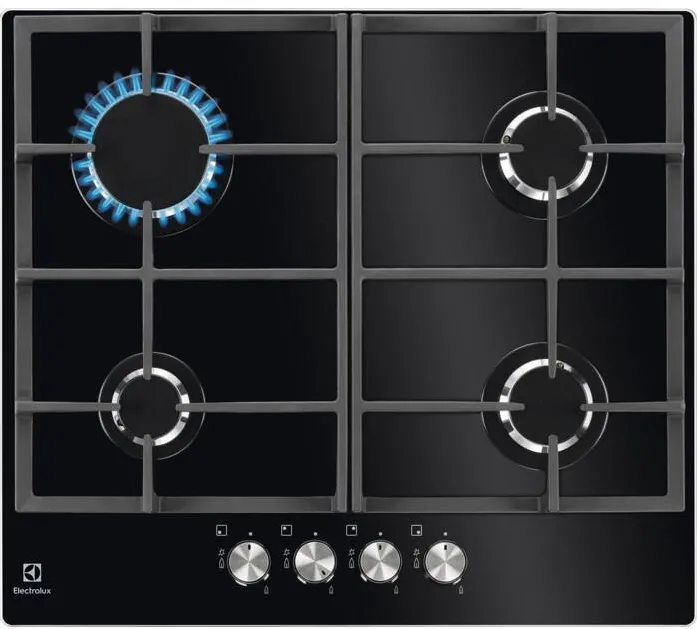 Plita ELECTROLUX Electrolux KGG6426K Black Built-in 56 cm Gas 4 zone(s)