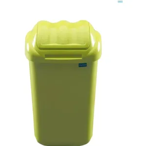 Plafor Cos plastic cu capac batant, pentru reciclare selectiva, capacitate 30l, PLAFOR Fala - verde
