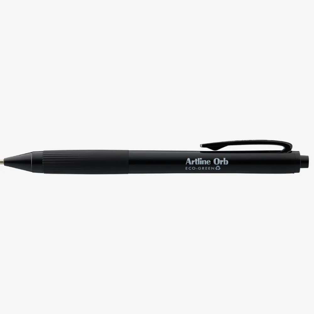 Artline Pix ARTLINE Orb Eco Green, rubber grip, varf 1.0mm - negru