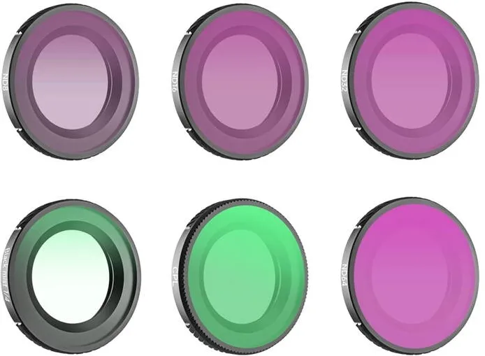 Sunnylife Lens Filter Set – Sunnylife 6pcs 1/4 Black Mist + CPL + ND8 + ND16 + ND32 + ND64 for Osmo Nano