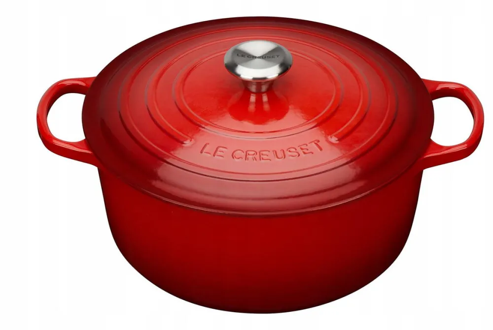 Le Creuset Signature Roaster 24cm czerwony - okrągły piekarnik emaliowany