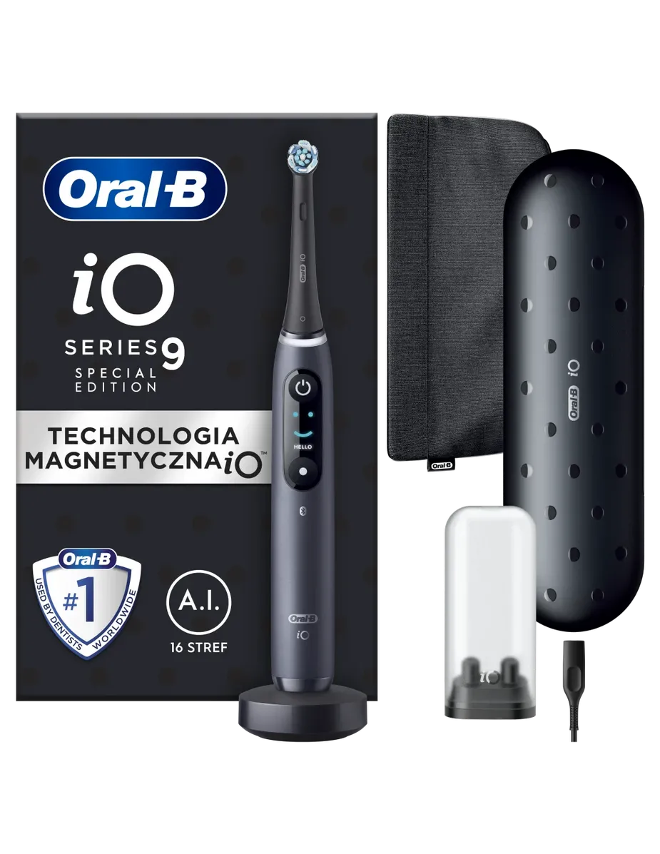 ORAL-B iO9 Series Electric toothbrush, Special Edition Black with bag
