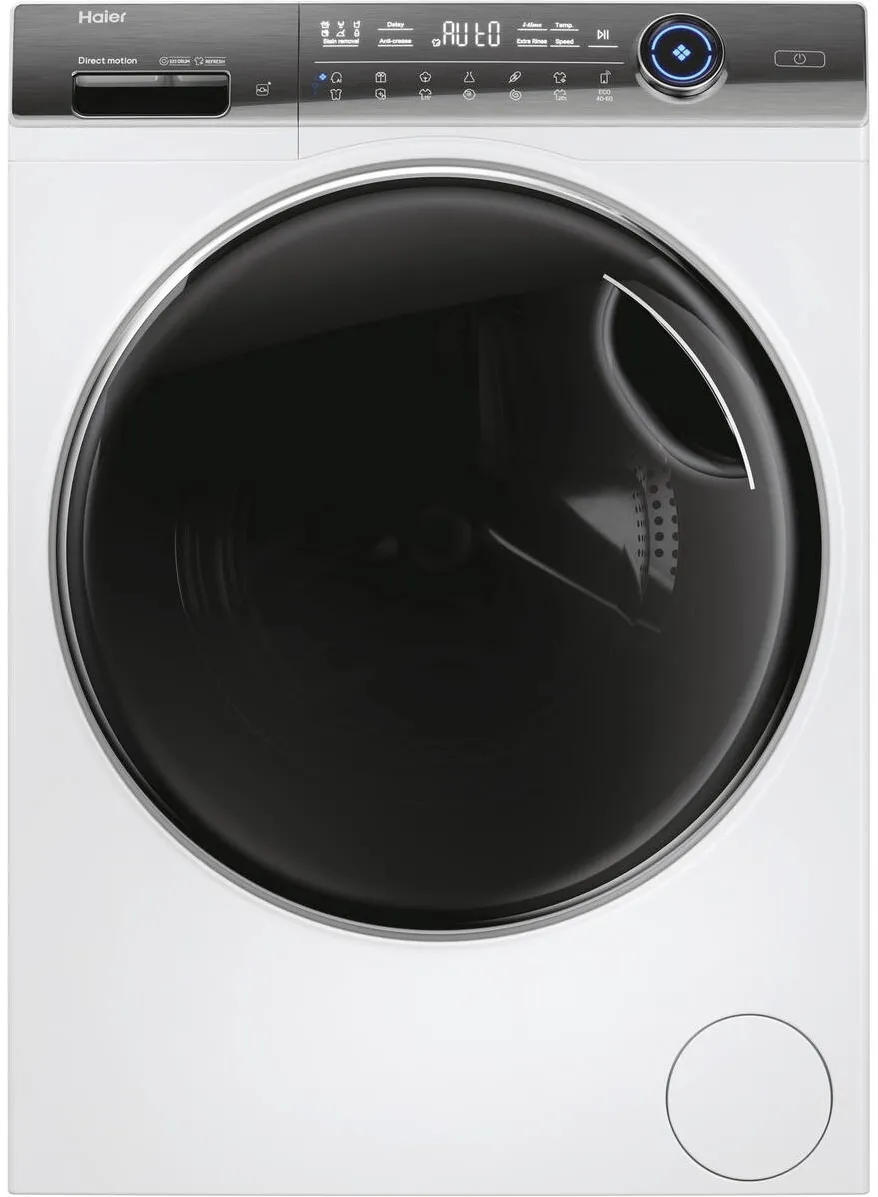 Haier Masina de spalat rufe Haier HW80-B14979TU1-S, motor Direct Motion, clasa A, 8 kg, 1400 rpm, conectivitate WiFi/ hOn app, ABT, Refresh, Anti-Crease, Smart Dual Spray, DrumLight, alba
