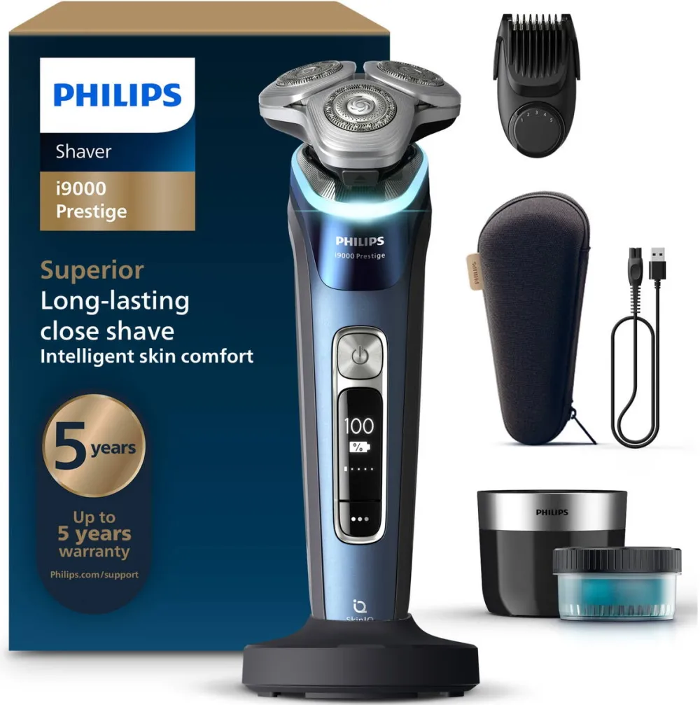 Aparat de ras electric Philips i9000 Prestige XP9201/33 autonomie 60 min senzor presiune