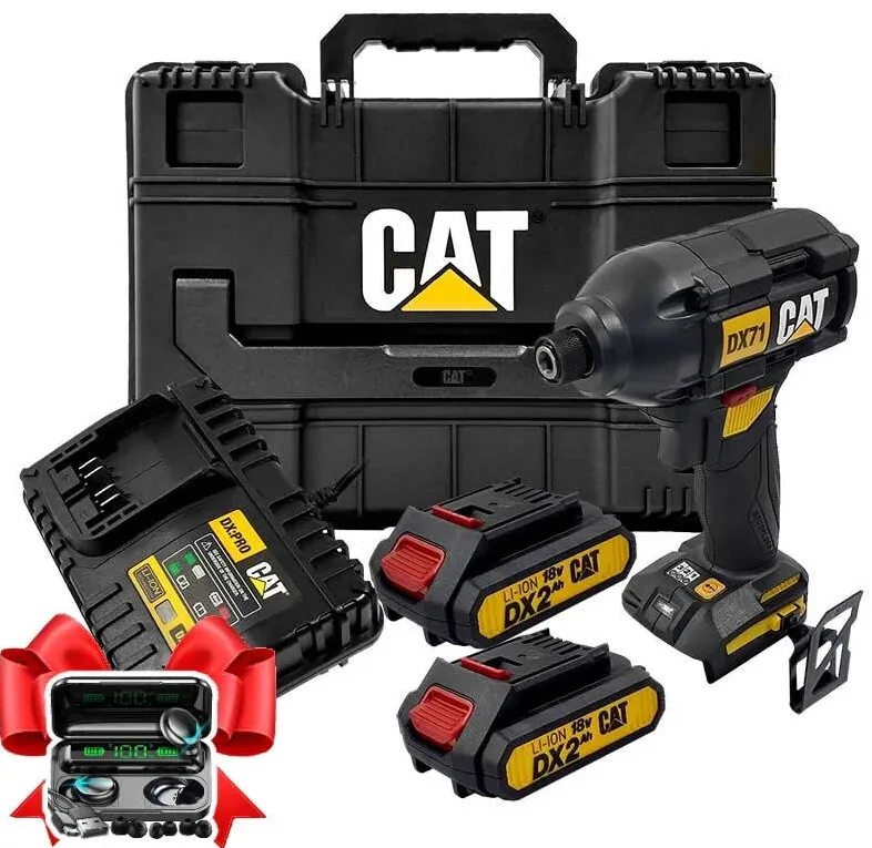 CAT Surubelnita cu impact fara fir CAT DX71, 18V, 215Nm, 2x 2.0Ah, 3 viteze, compacta