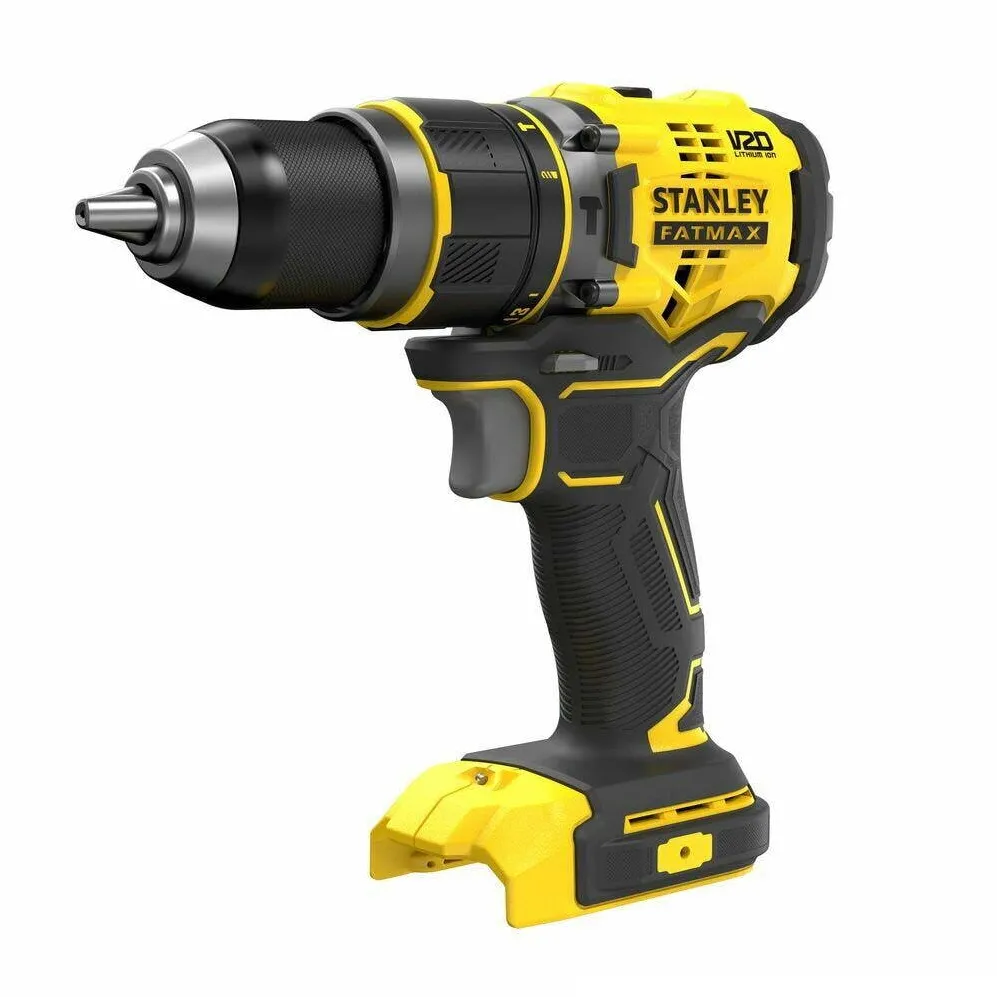 STANLEY Masina de gaurit, Stanley FatMax FMCD721B V20, cu percutie, cu acumulator, 18V, mandrina de gaurit de 13 mm, cuplu de 80 Nm, 2100 rpm