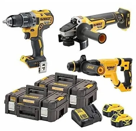 DeWalt Set 3 unelte DeWALT, 18V, 2x5.0Ah Li-Ion, in valize TSTAK
