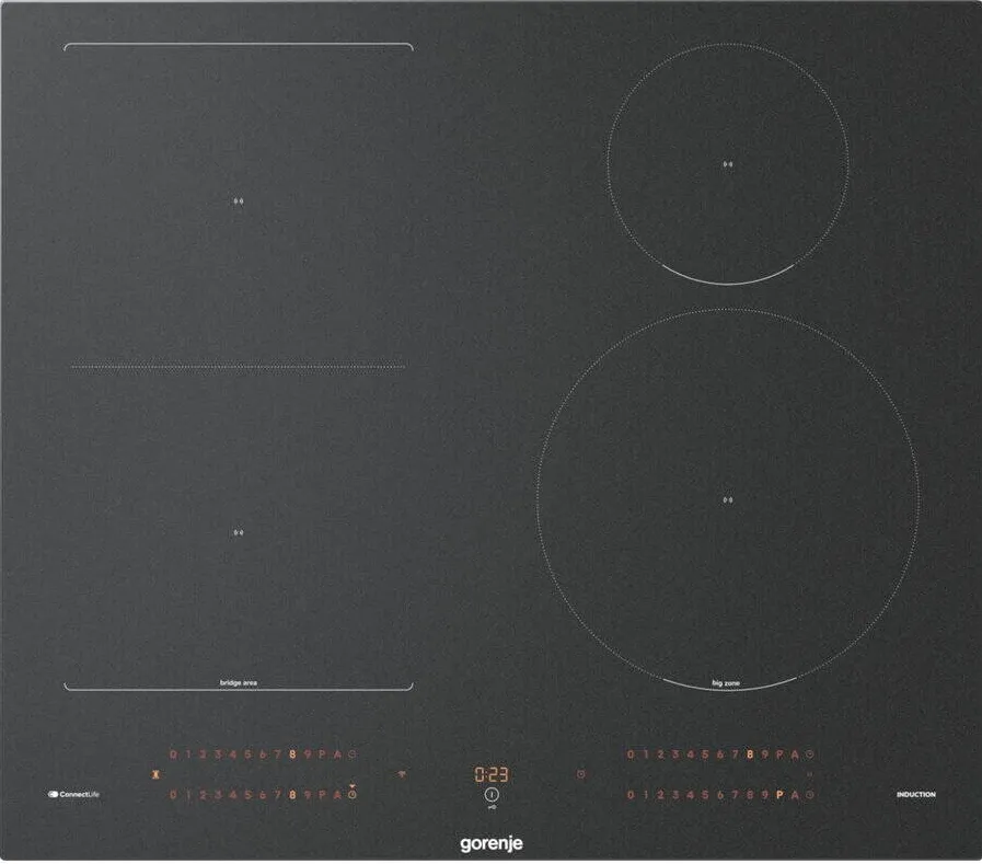Plita GORENJE inductie incorporabila 4 Zone de Gatit 60 cm Negru Touch Control, Booster, Timer Electronic, Protectie Copii