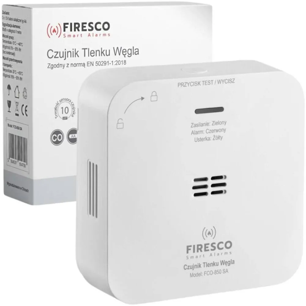 Firesco DETECTOR DE GAZ MONOXID DE CARBON CERTIFICAT Firesco FCO-850 SA