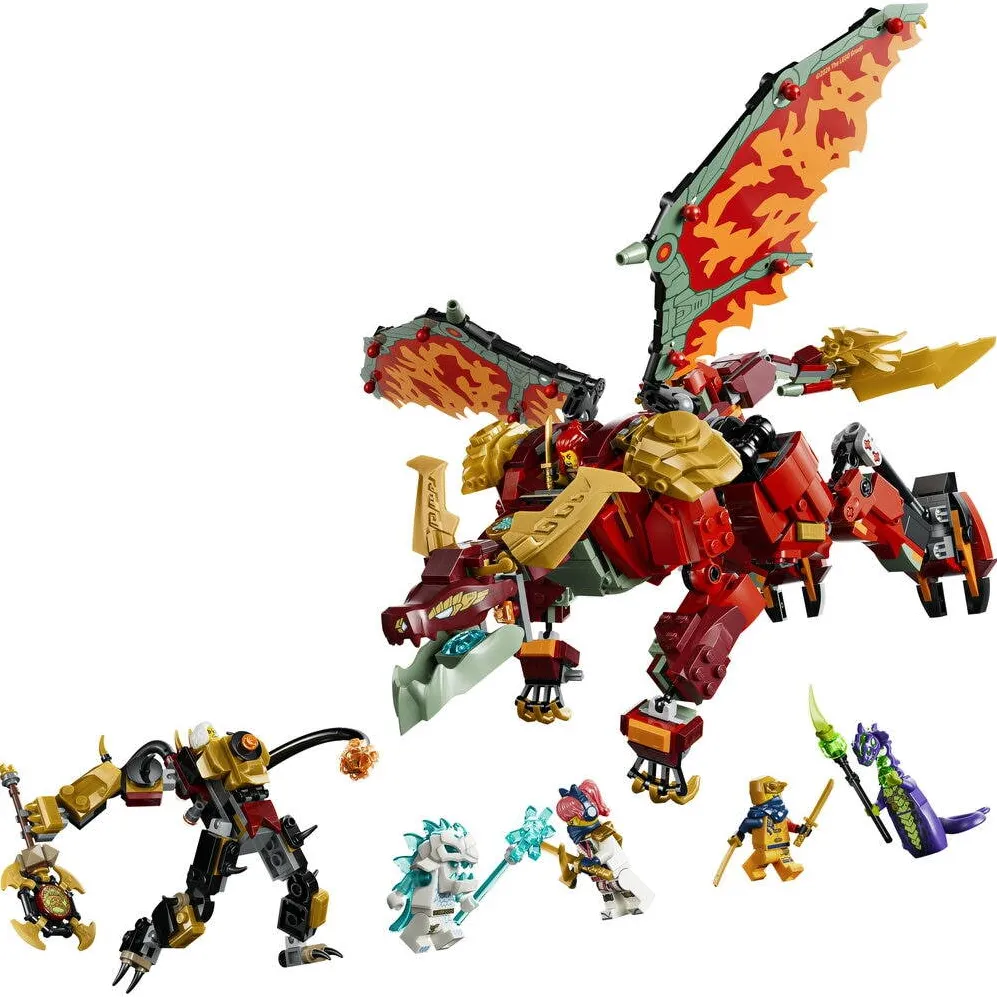 LEGO® NINJAGO® - Robotul dragon transformator al lui Wyldfyre 71868, 821 piese