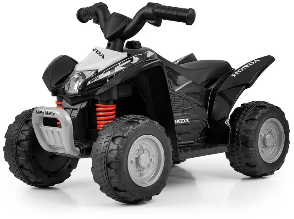 Milly Mally ATV electric pentru copii, Milly Mally, Quad HONDA, multicolor, cu baterie, 2.5-3 km/h viteza