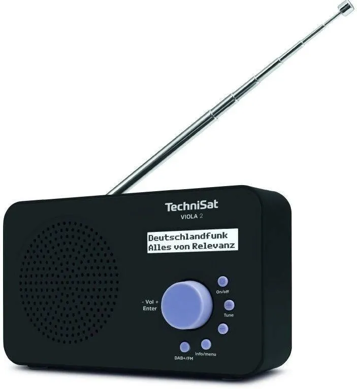 TechniSat Radio portabil DAB+/FM Technisat Viola 2, negru, 306183