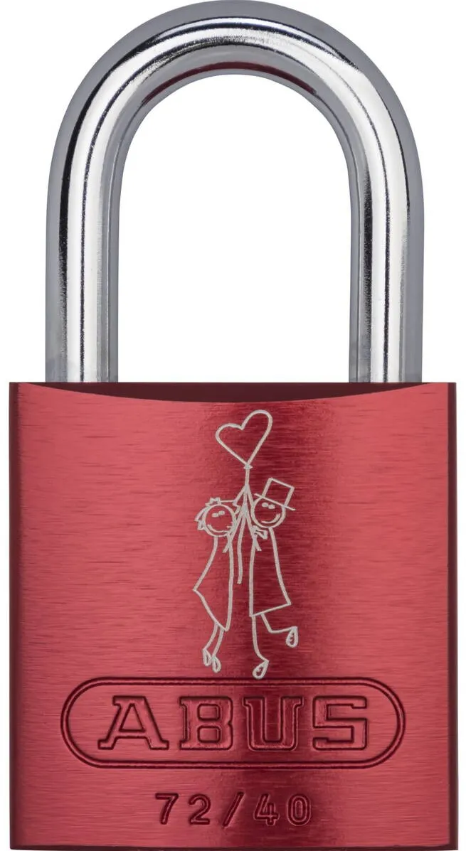 Abus Lacat, Abus, Aluminiu, Rosu, Protectie anticoroziva, 74x39x19mm