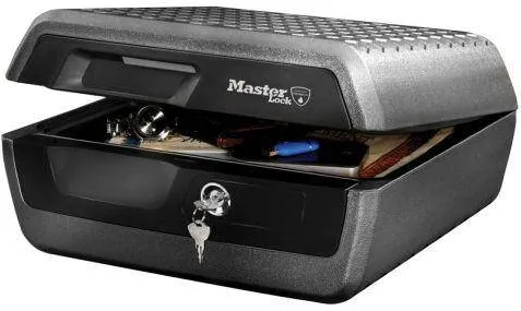 Master Lock Caseta de valori portabila MasterLock LCFW30100, certificata anti-incendiu, cheie
