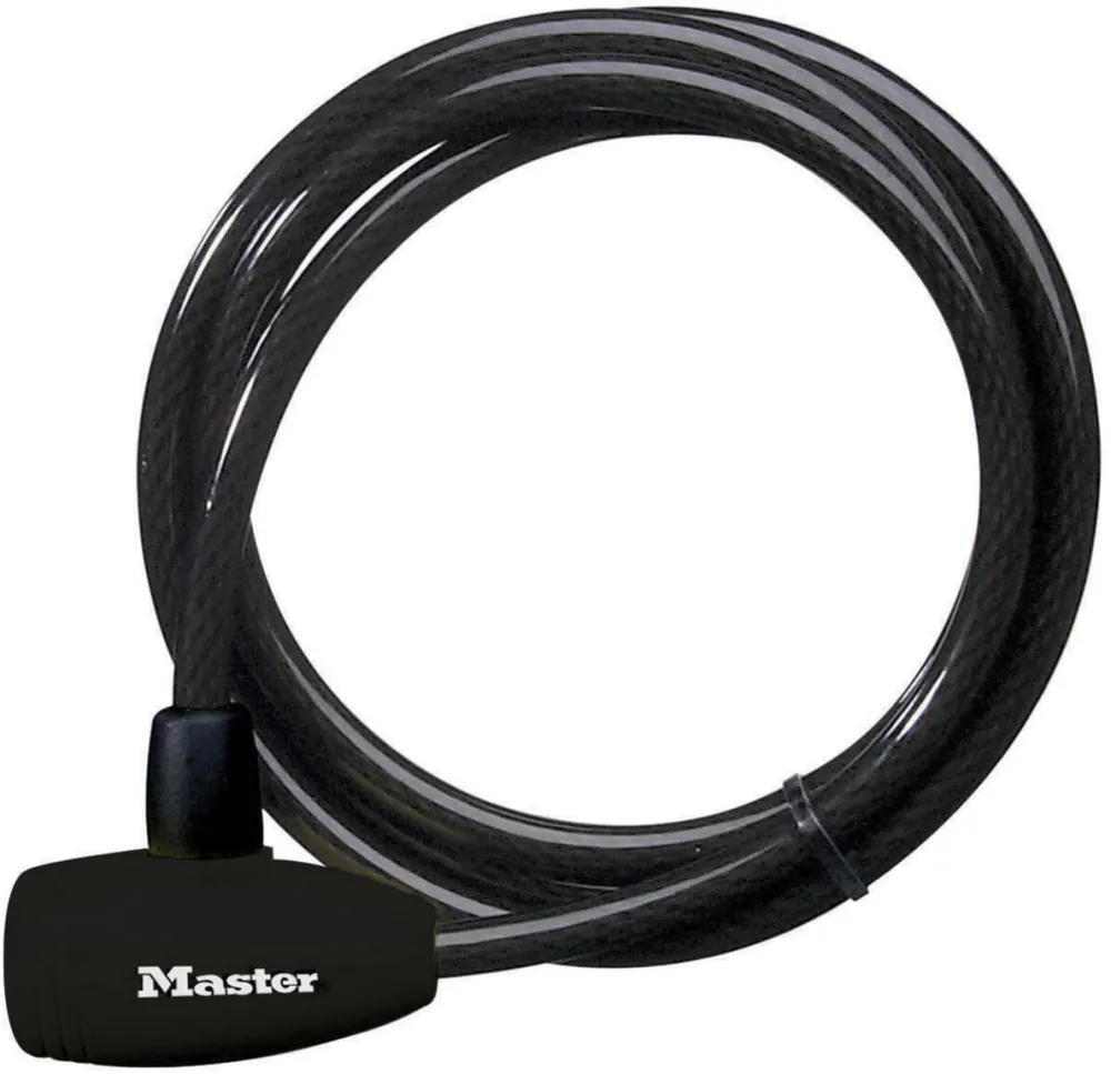 Master Lock Antifurt bicicleta, Masterlock, U-Lock, 1.8 m, otel, Negru