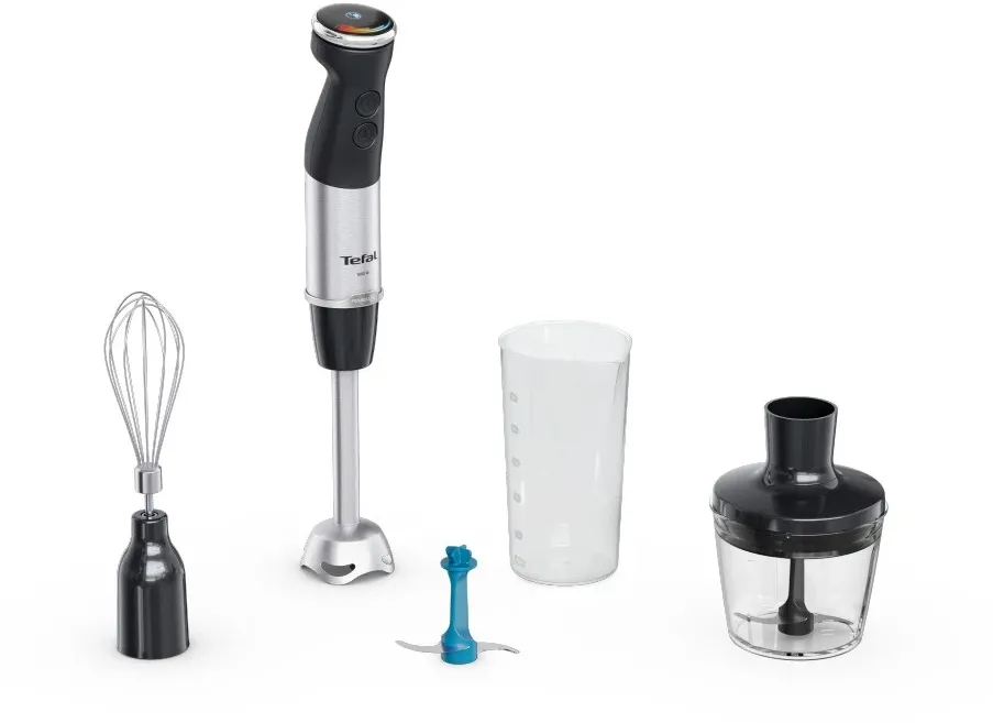 Blender de mana TEFAL HB67E830 Quickchef+ negru inox