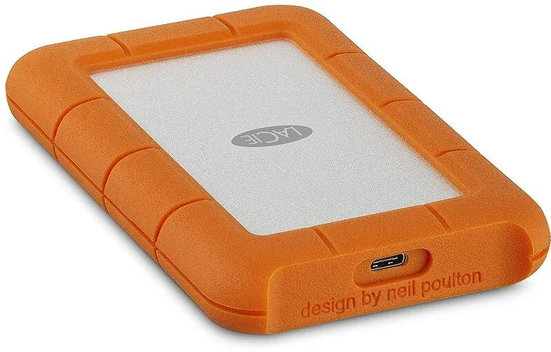 Hard Disk Extern Lacie Rugged 4TB 2.5 inch USB C Orange