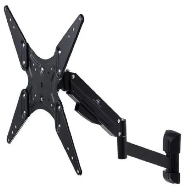 Suport TV si monitor MACLEAN MC-784 cu arc pe gaz 2 brate 32-55 inch 22 kg negru