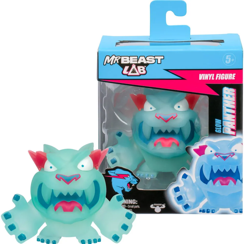 Moose Toys MrBeast Lab Vinyl Figures - Glow Panther, Toy Figure