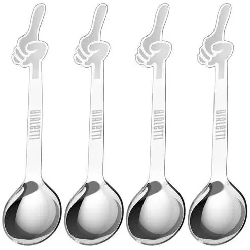 BIALETTI Set 4 linguri Bialetti Perfetto Moka