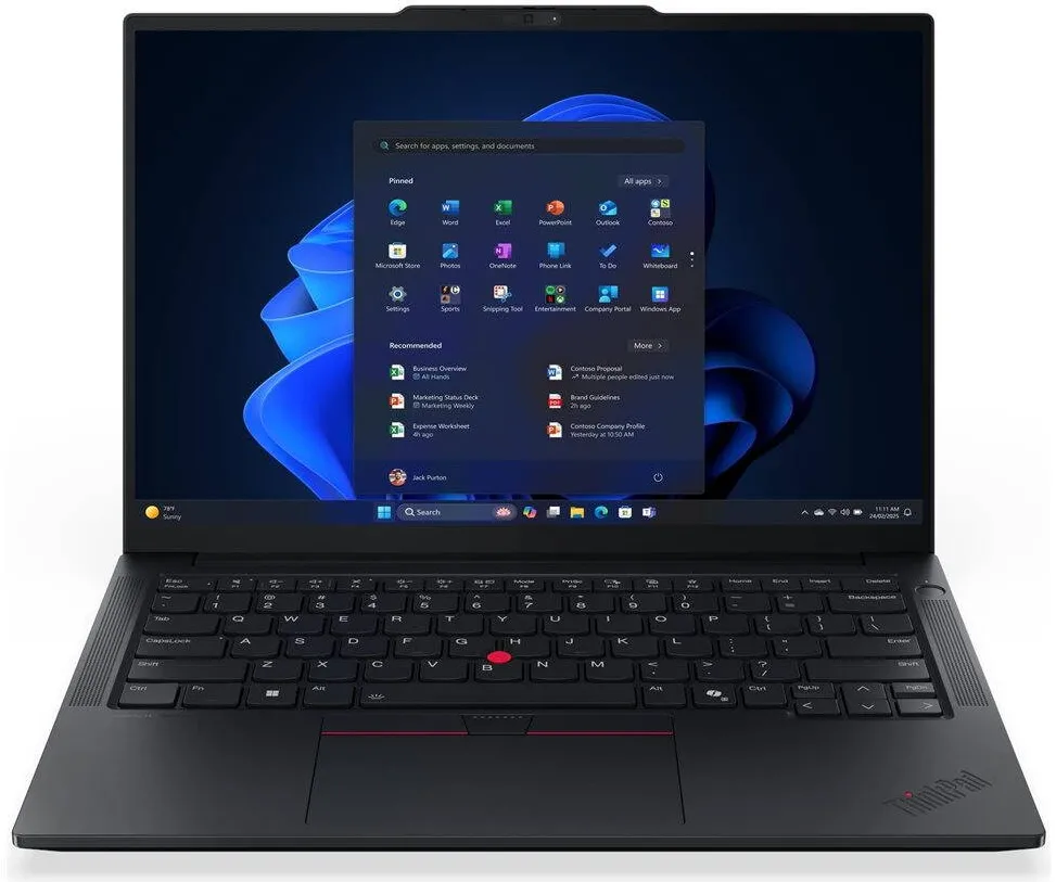 Laptop Lenovo ThinkPad E14 Gen 7 14 WUXGA AMD R7 250/16GB/512GB/AMD Radeon 780M/WIN11 Pro/ENG Backlit kbd/Black/FP/3Y Warranty