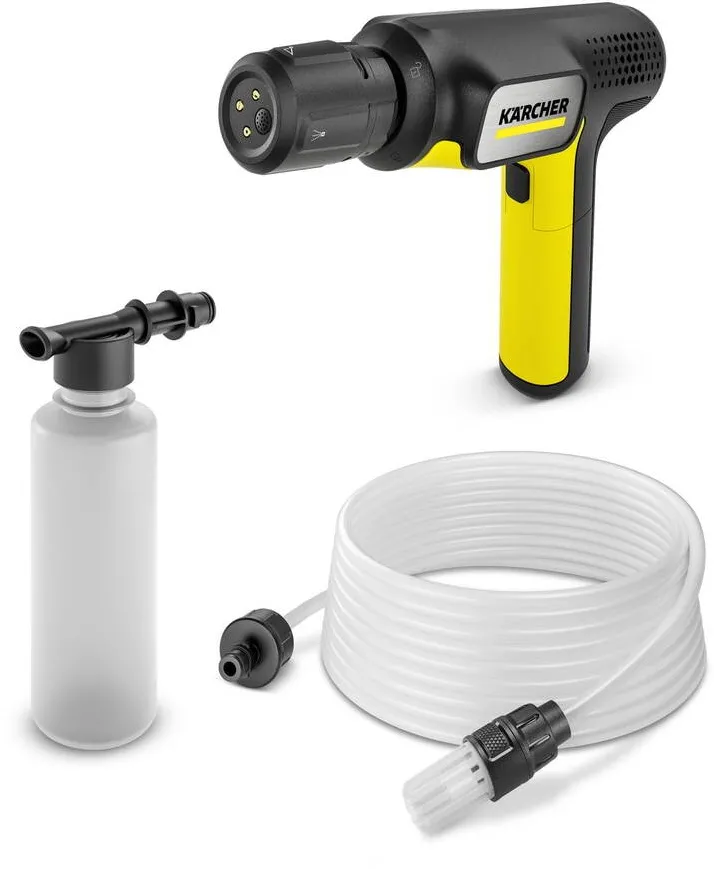 Karcher Aparat de spalat cu presiune medie Karcher OC Handheld Compact, 15 bar, 150 l/h, Acumulator 7.2 V, Autonomie 30/12 minute Galben