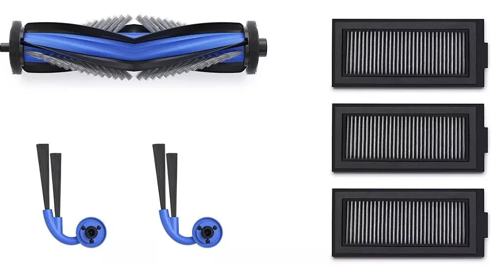 Ecovacs DKT060223 DEEBOT X11 Service Kit Antibacterial Filter x3 Anti-Tangle Side Brush x2 Anti-Tangle Main Brush x1