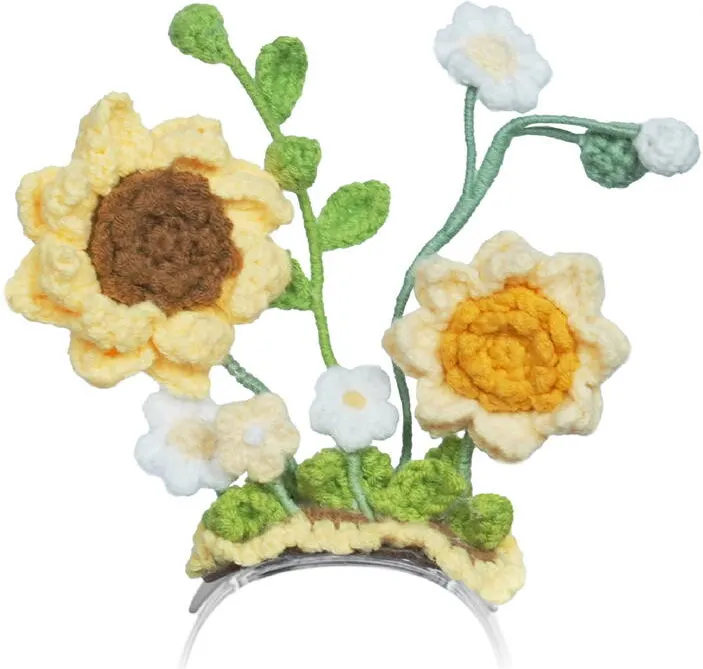 Jucarie Educationala Loona Costume Loona Knitted Sunflower