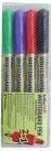 Artline Marker pentru tabla de scris Artline 541T, doua capete - varfuri rotunde 0.4mm/1.0mm, 4 buc/set