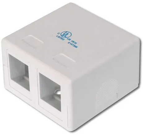 Adaptor Assmann AT-AG 302A-WH Consolidation-Point Box pentru 2x DIGITUS Keystone Jacks